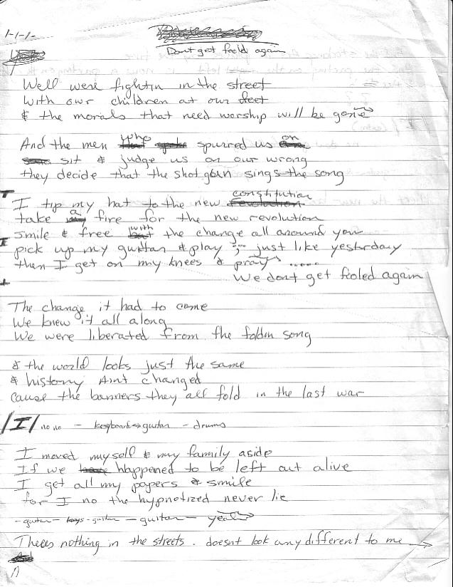 Scanned Lyrics